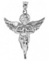 .925 Sterling Silver Angel Heavenly Guardian Pendant Charm - Choice of Pendant Size 34.54 Millimeters $21.45 Pendants