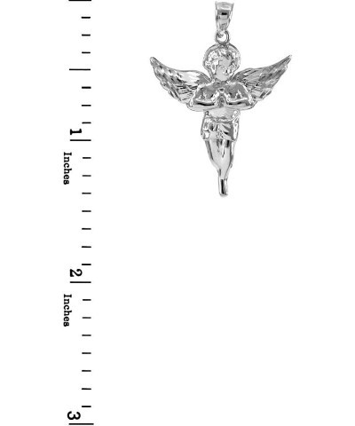 .925 Sterling Silver Angel Heavenly Guardian Pendant Charm - Choice of Pendant Size 34.54 Millimeters $21.45 Pendants