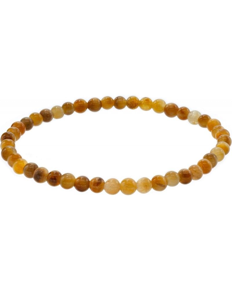 4mm Round Golden Tiger's Eye Stretch Bracelet, 7 $10.17 Bracelets