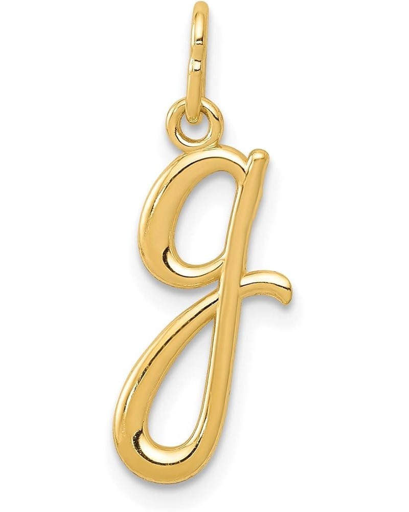 Solid 14k Yellow Gold Letter A Initial Charm A-Z 0" 14.05" 14.32" 17.75" 19.56" 22.61 G $22.40 Bracelets