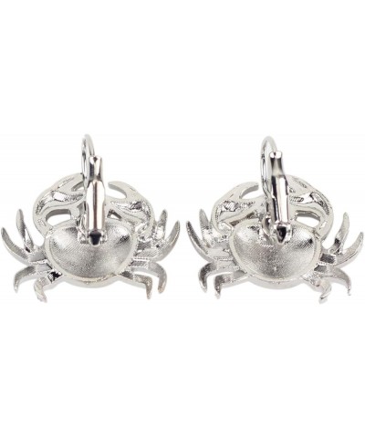 Unique Enamel Cute Crab Earrings French Clip Crab Earrings Jewelry Charms Gifts for Women Teens Girls Blue $6.62 Earrings