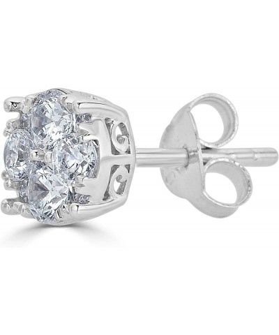 SINGLE (1 Piece) Natural Diamond Stud Earrings Set in 925 Sterling Silver for Men & Women 0.25 carats $43.95 Earrings