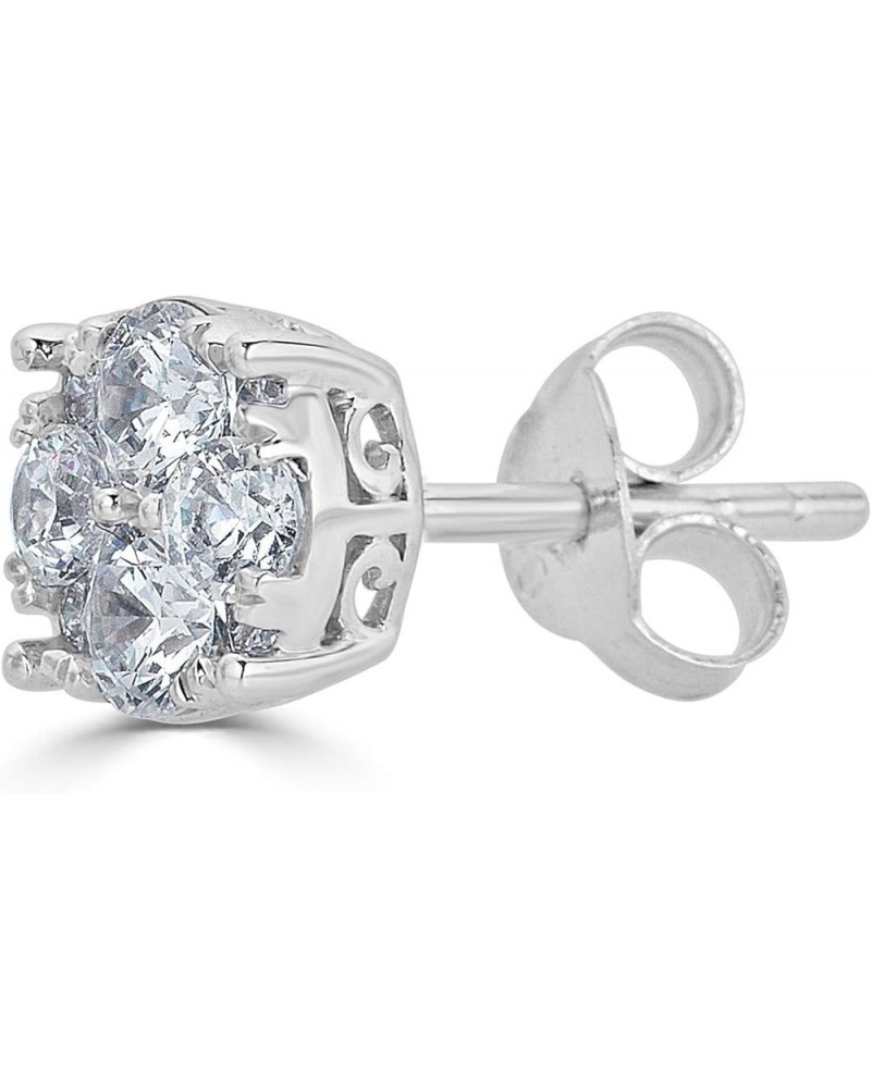 SINGLE (1 Piece) Natural Diamond Stud Earrings Set in 925 Sterling Silver for Men & Women 0.25 carats $43.95 Earrings