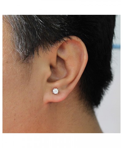 SINGLE (1 Piece) Natural Diamond Stud Earrings Set in 925 Sterling Silver for Men & Women 0.25 carats $43.95 Earrings