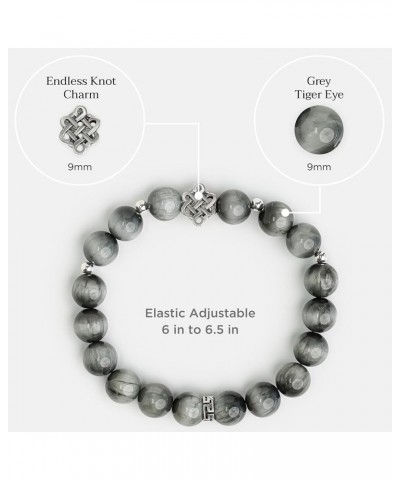 Feng Shui Bead Bracelet for Protection, Wealth, Love & Healing, Authentic Gemstones mix Sterling Silver Charm, Perfect for Ev...