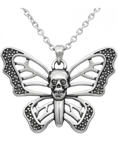 Skull Butterfly Necklace $19.92 Necklaces