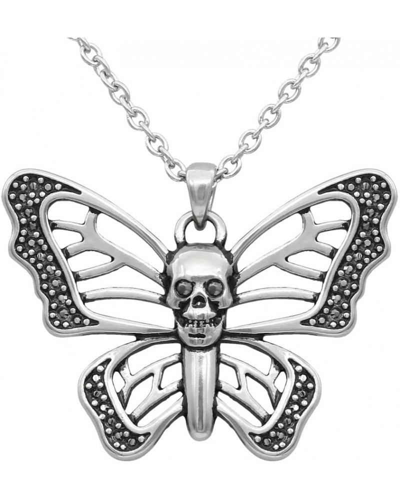 Skull Butterfly Necklace $19.92 Necklaces