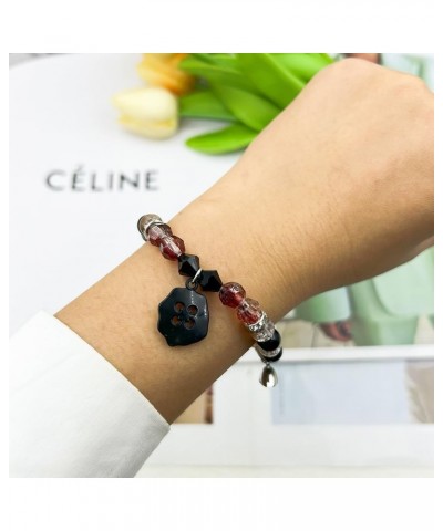 Spider Matching Bracelets for Women Girls Red Heart Energy Stone Spider Web Beads Bracelet Relationship Promise for Best Frie...