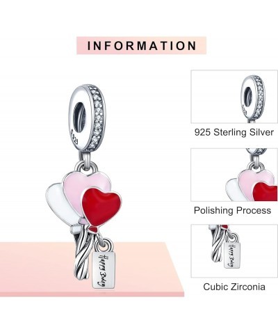 Heart and Lock Married Couple 925 Sterling Silver Charms for Bracelets Silver Love Pendant Sister Friends Beads for Bracelets...