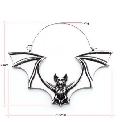 20GA Flying Vampire Bat Plug Hoop Earrings, Sold as a Pair $9.63 Body Jewelry