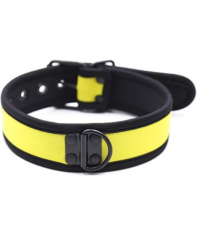 Neoprene Puppy Custom Choker Collar for Men Women Yellow $7.64 Necklaces