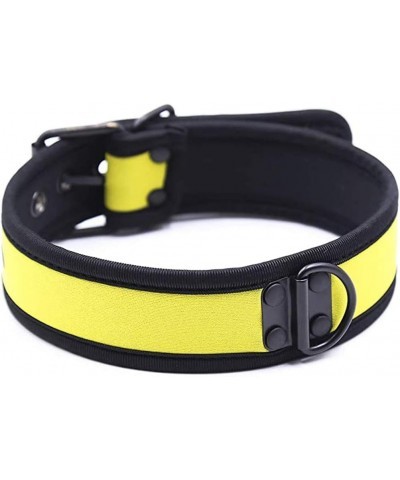 Neoprene Puppy Custom Choker Collar for Men Women Yellow $7.64 Necklaces