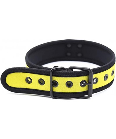 Neoprene Puppy Custom Choker Collar for Men Women Yellow $7.64 Necklaces