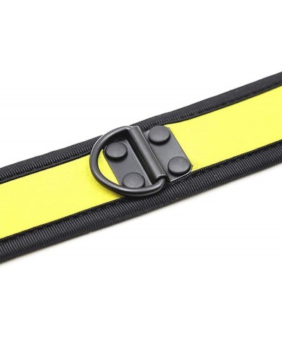 Neoprene Puppy Custom Choker Collar for Men Women Yellow $7.64 Necklaces