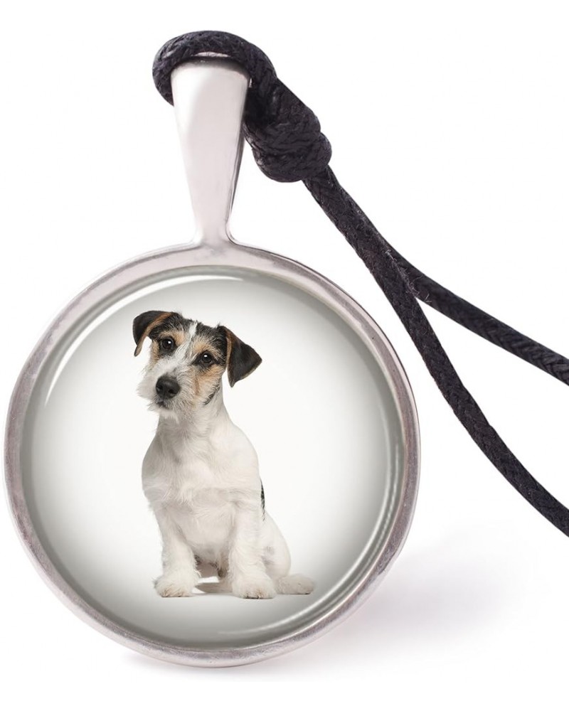 Terrier Dog Breeds Necklace Pendants Pewter Silver Jack Russell Terrier $7.50 Necklaces