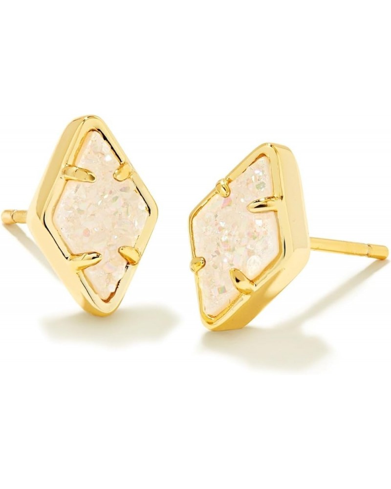 Kinsley Stud Earrings One Size Gold Iridescent Drusy $30.10 Earrings