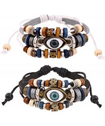 Evil Eye Bracelet for Women Blue Black Evil Eye Beaded Bracelet for Men Adjustable Red String Evil Eye Bracelets Evil Eye Pro...