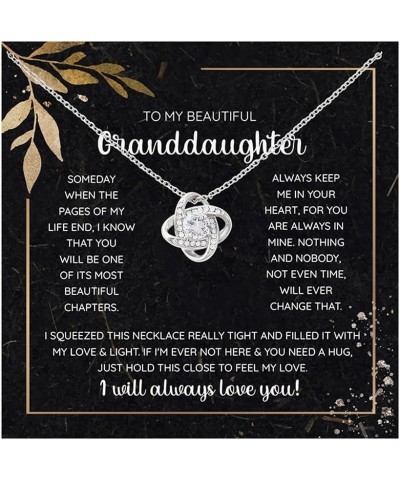 To My Granddaughter Necklace, Granddaughter Necklace From Grandparents, Gifts For Granddaughter Necklace, Birthday Gift For G...