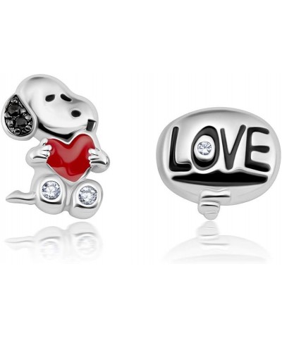 Peanuts Snoopy's Love Earrings - Silver color $13.75 Earrings