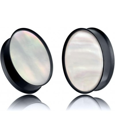 2 PCS Oval Shape Ear Plugs Tunnels Gauges for Stretched Ears - Lightweight Stainless Steel 316L Double Flared Expander Body P...