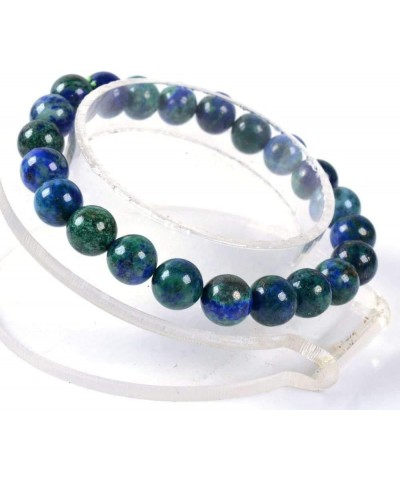 Gem Semi Precious Gemstone 8mm Round Beads Stretch Bracelet 7 Inch Unisex Lapis Chrysocolla $7.69 Bracelets