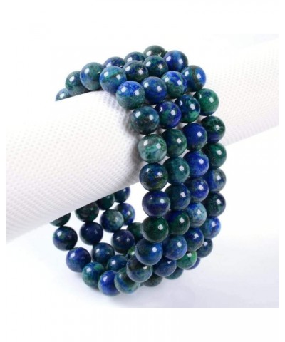 Gem Semi Precious Gemstone 8mm Round Beads Stretch Bracelet 7 Inch Unisex Lapis Chrysocolla $7.69 Bracelets