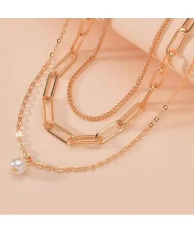 Layered Paperclip Chain Necklace for Women Trendy Gold Snake Chain Necklace Silver Paper Clip Necklace Chunky Heart Pendant N...