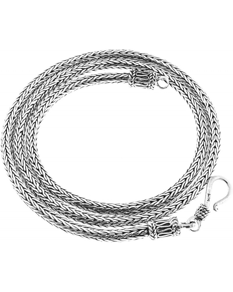 3mm Tulang Naga Bali Handmade Snake Chain 925 Sterling Silver Necklace 16-30 16.0 Inches $45.21 Necklaces