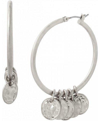 Shaky Coin Hoop Earrings $26.11 Earrings