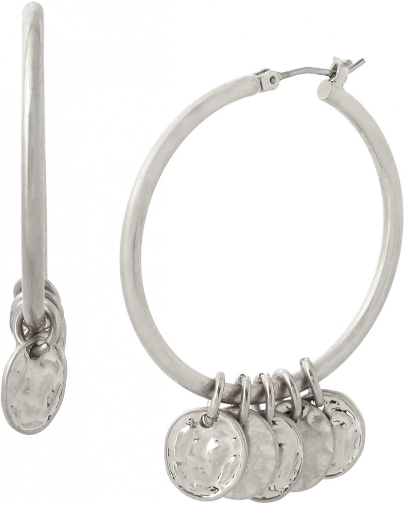 Shaky Coin Hoop Earrings $26.11 Earrings