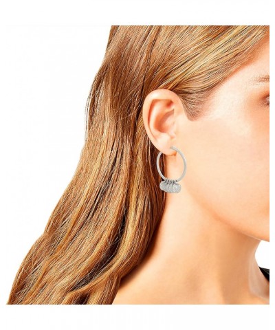 Shaky Coin Hoop Earrings $26.11 Earrings