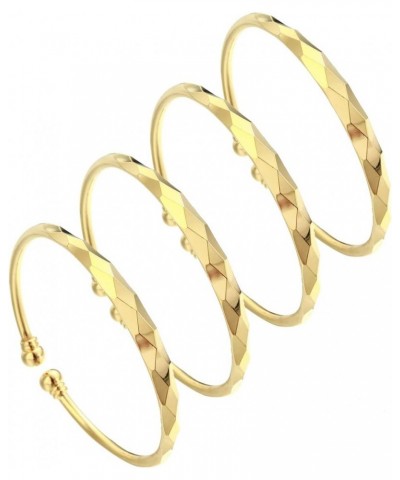 4pcs Ethiopian Jewelry Bangles Dubai Gold Jewelry Bangles For African Bangles Bracelets, G373 $11.20 Bracelets