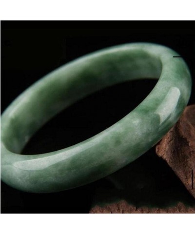 Natural green hard body handmade jade bracelet for women Diameter 2.44in $8.54 Bracelets