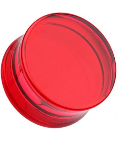 Basic Acrylic Double Flared WildKlass Ear Gauge Plug (Sold as Pairs) 9/16" (14mm) Red $9.53 Body Jewelry