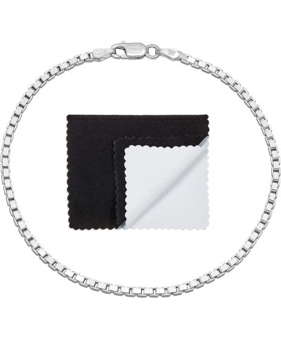 1mm-4mm Solid .925 Sterling Silver Square Box Chain Necklace or Bracelet 7.0 Inches 2.3mm Bracelet $30.75 Necklaces