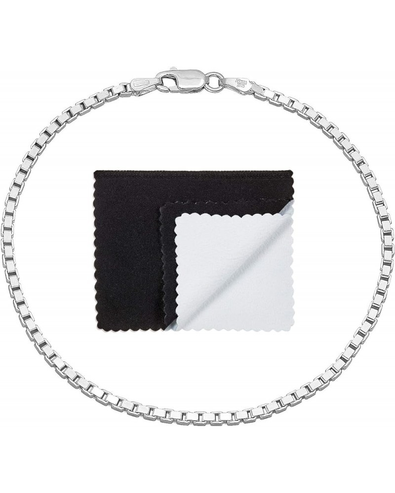 1mm-4mm Solid .925 Sterling Silver Square Box Chain Necklace or Bracelet 7.0 Inches 2.3mm Bracelet $30.75 Necklaces