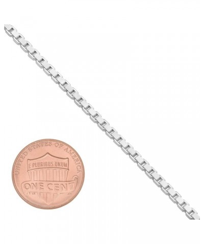 1mm-4mm Solid .925 Sterling Silver Square Box Chain Necklace or Bracelet 7.0 Inches 2.3mm Bracelet $30.75 Necklaces