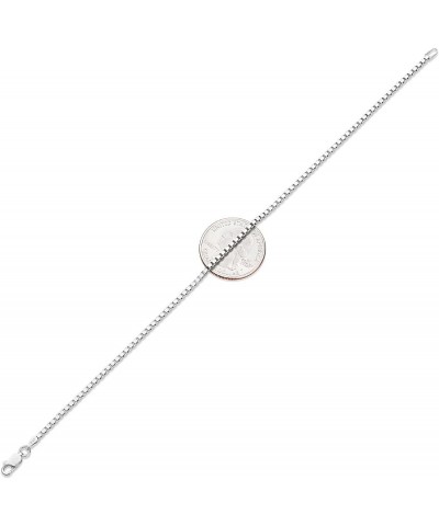 1mm-4mm Solid .925 Sterling Silver Square Box Chain Necklace or Bracelet 7.0 Inches 2.3mm Bracelet $30.75 Necklaces