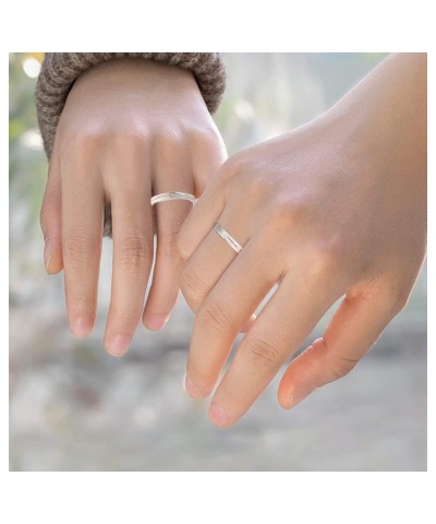 Promise Rings for Couples Wishing Meteor Sterling Silver Matching Couple Ring Wedding Band Engagement Marry Valentines Gift $...