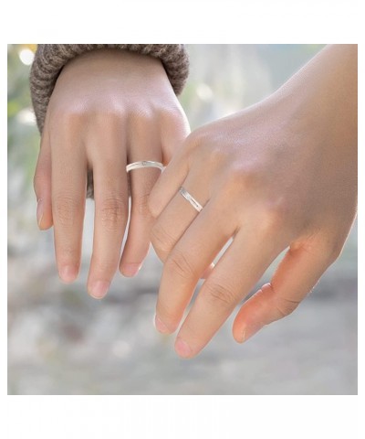 Promise Rings for Couples Wishing Meteor Sterling Silver Matching Couple Ring Wedding Band Engagement Marry Valentines Gift $...