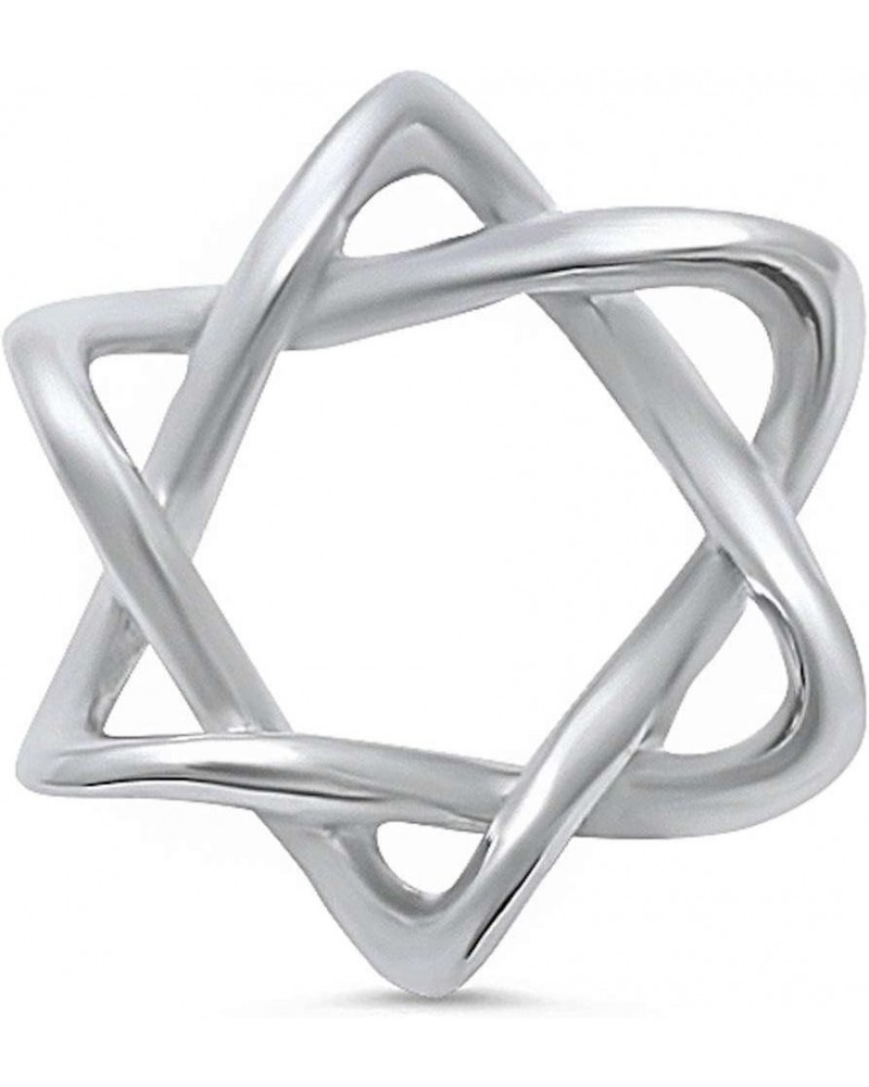 Plain Star of David .925 Sterling Silver Pendant $11.09 Pendants