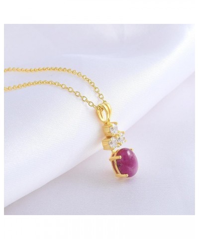 Gemstone Layered Necklace Pendant Handmade 18k Gold Plated Sterling silver Dainty Necklace for Women, Fashion Jewelry For Wom...