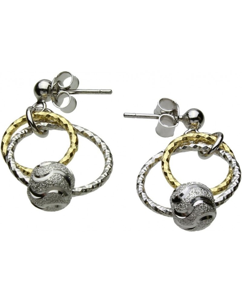 Sterling Silver Rings Beads Diamond-Cut Ball Nickel Free Italy Earrings $10.82 Earrings