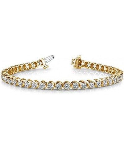 14K White Gold Diamond Tennis Bracelet 3 Prong Value Plus Collection Yellow Gold 3.0 carats $439.97 Bracelets