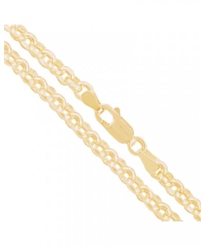 Real 10k/14k Gold Rolo Cable Link Chain Necklace 10k 2.0mm (Hollow) Length 20 Inches $38.00 Necklaces