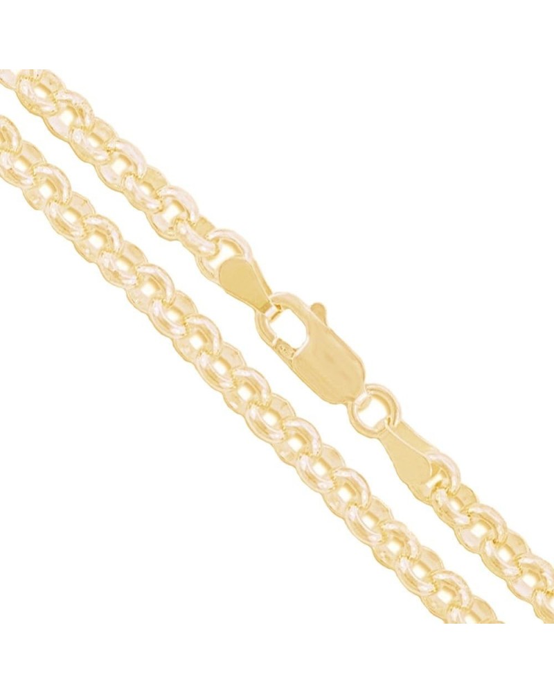 Real 10k/14k Gold Rolo Cable Link Chain Necklace 10k 2.0mm (Hollow) Length 20 Inches $38.00 Necklaces