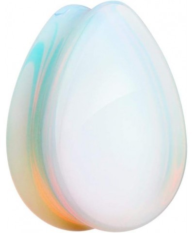 Teardrop Opalite Stone Double Flared Ear Gauge Plug 9/16" (14mm) $10.63 Body Jewelry