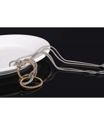 Luxury Cable Wire Design Linked Chain Necklace Women Fashion Jewelry Drop Heart Shape Unique Present $10.98 Necklaces