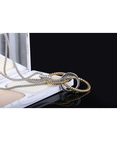 Luxury Cable Wire Design Linked Chain Necklace Women Fashion Jewelry Drop Heart Shape Unique Present $10.98 Necklaces