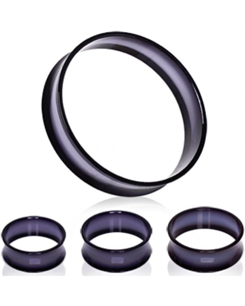 UV Acrylic Thin-Walled Black Tunnel Plug 9/16 $9.50 Body Jewelry